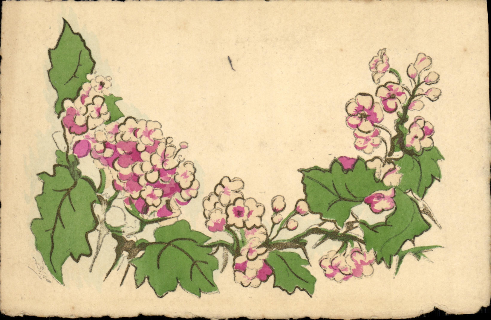 CPA Fantaisie Fleurs