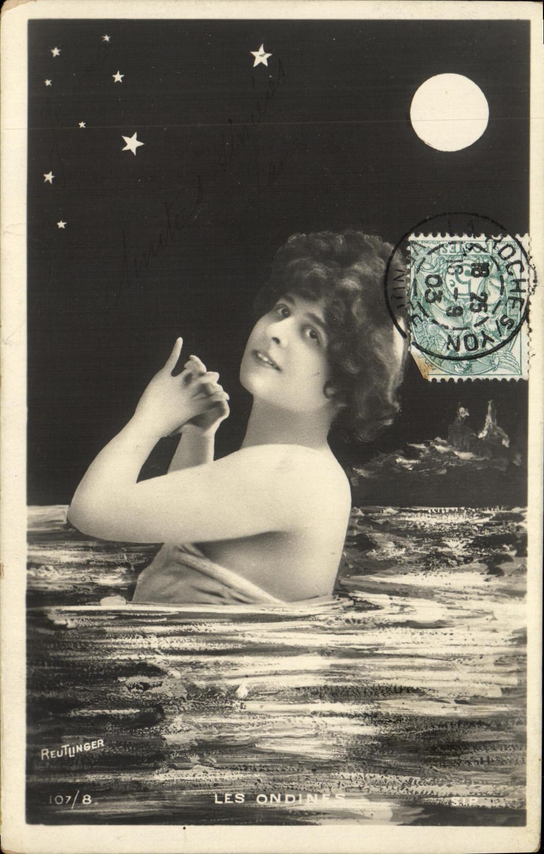 CPA Fantaisie Femme Les ondines