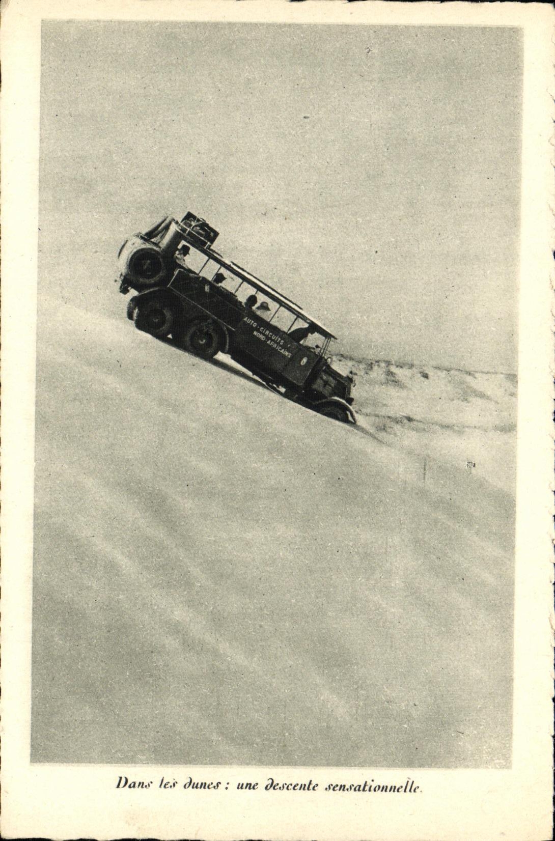 CPA Automobile Dans les dunes 