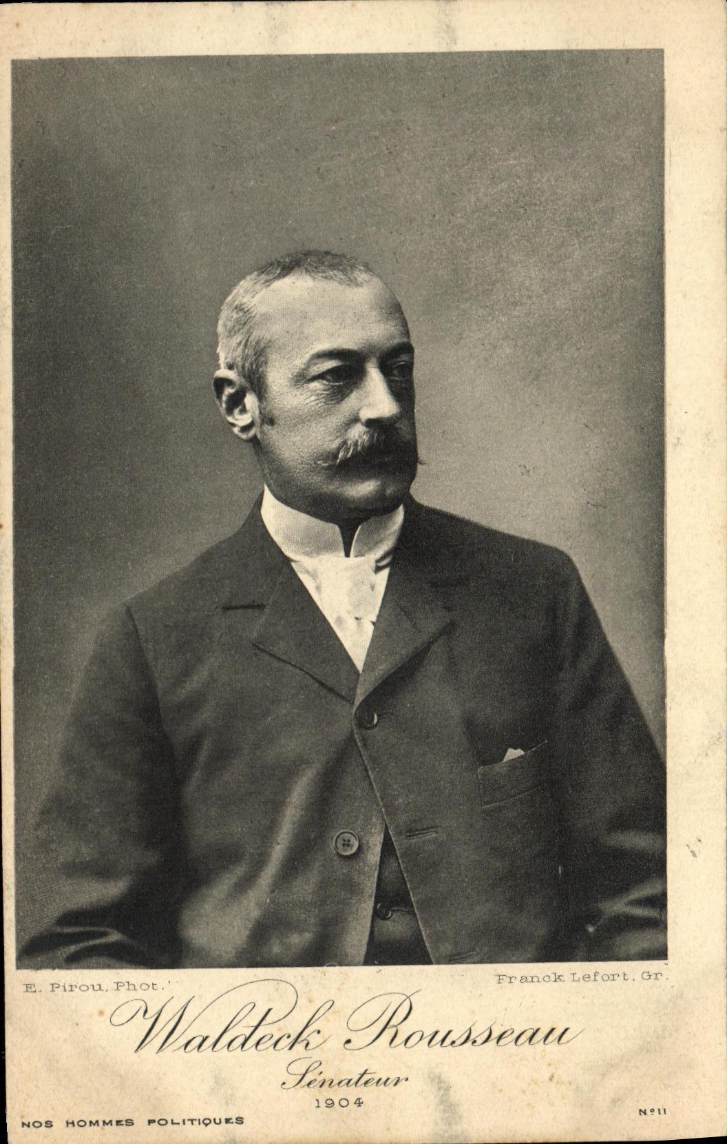 CPA Politique Waldeck Rousseau Senateur 1904