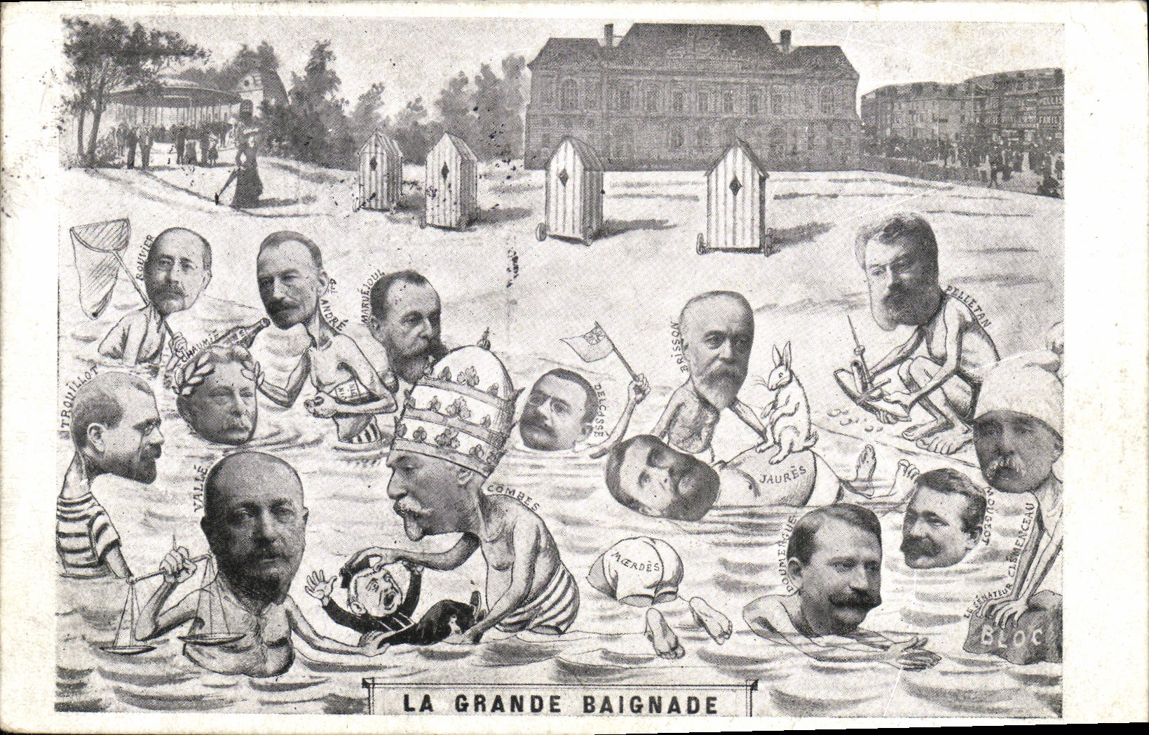 CPA Fantaisie La grande baignade