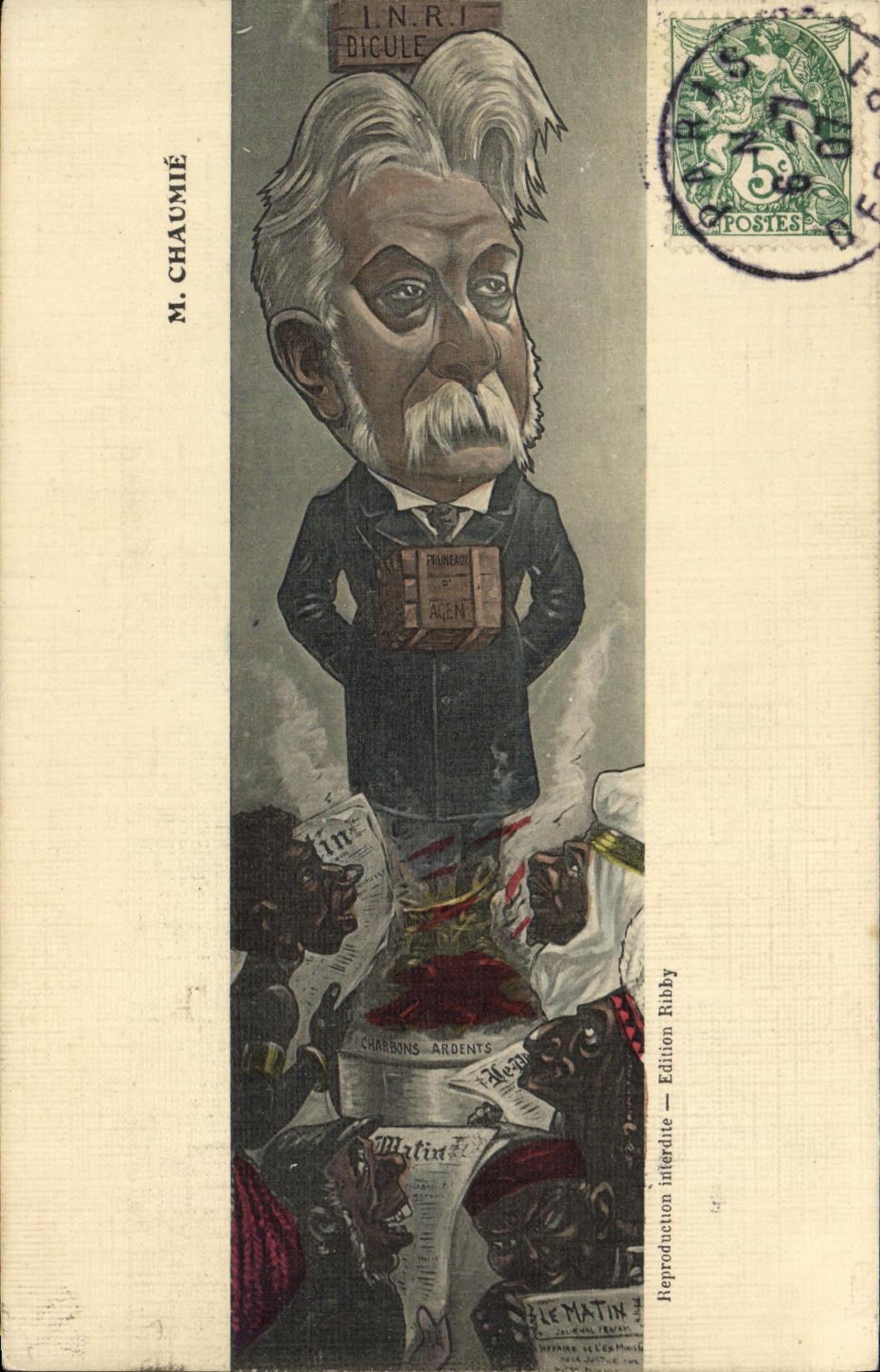 CPA Fantaisie Ma Chaume (carte toilee)