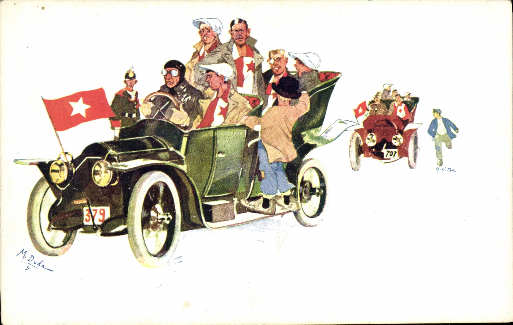 CPA Fantaisie Automobile 