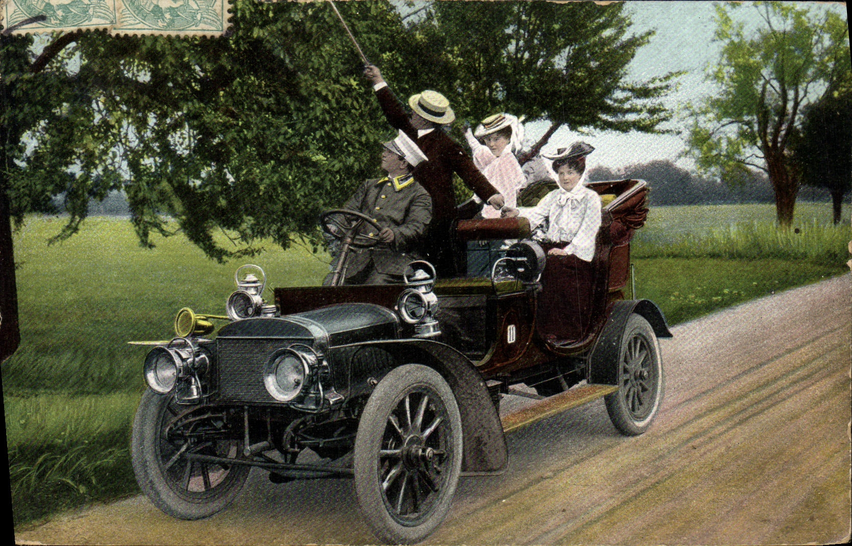 CPA Fantaisie Automobile 
