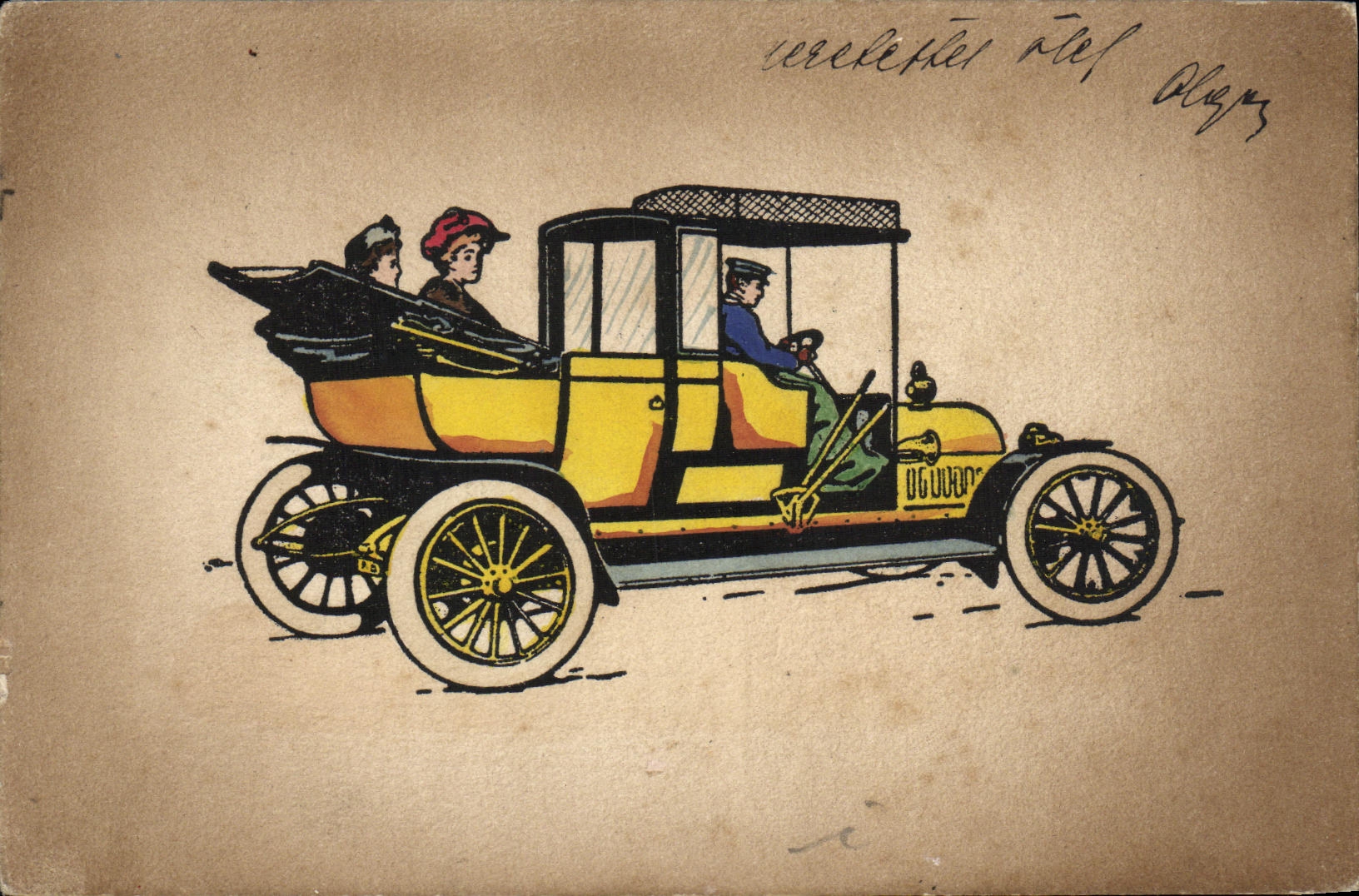 CPA Fantaisie Automobile 