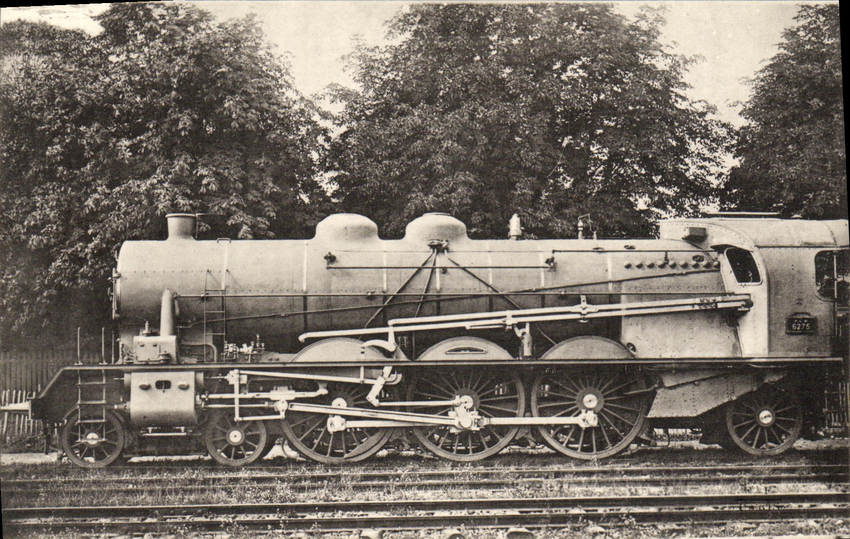 VINTAGE POSTCARD Train Engine Standard Machine 231 C Pacific