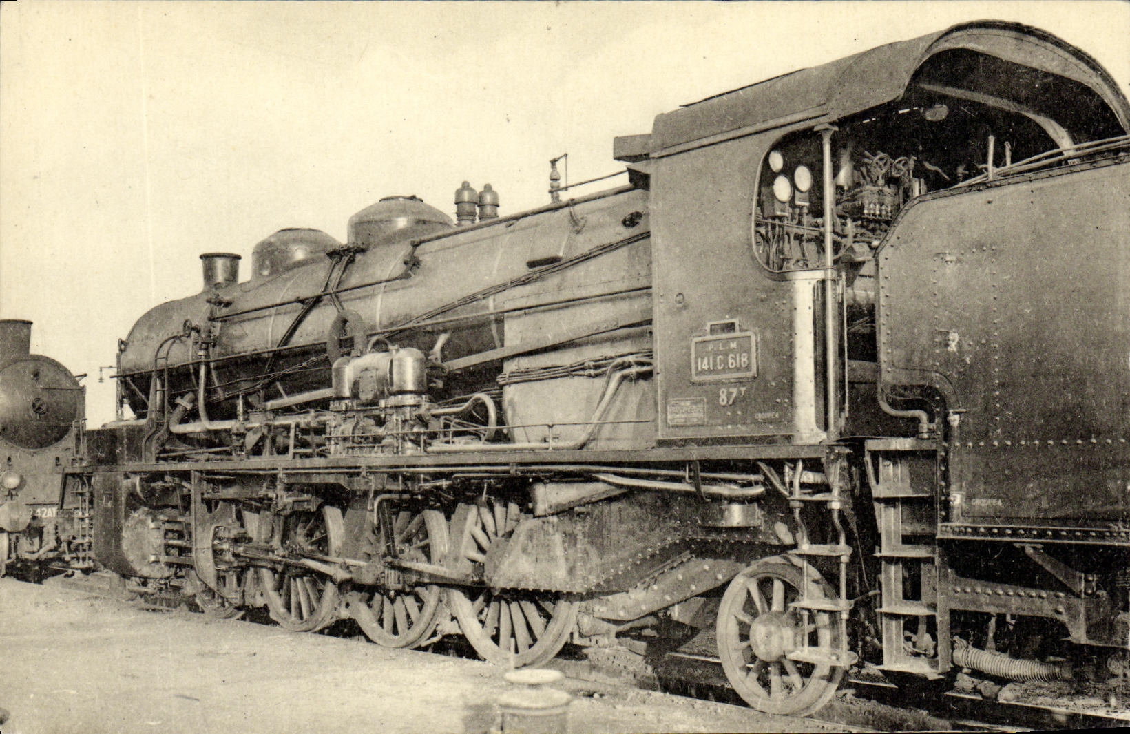 CPA Train Locomotive Machine 141 C 618