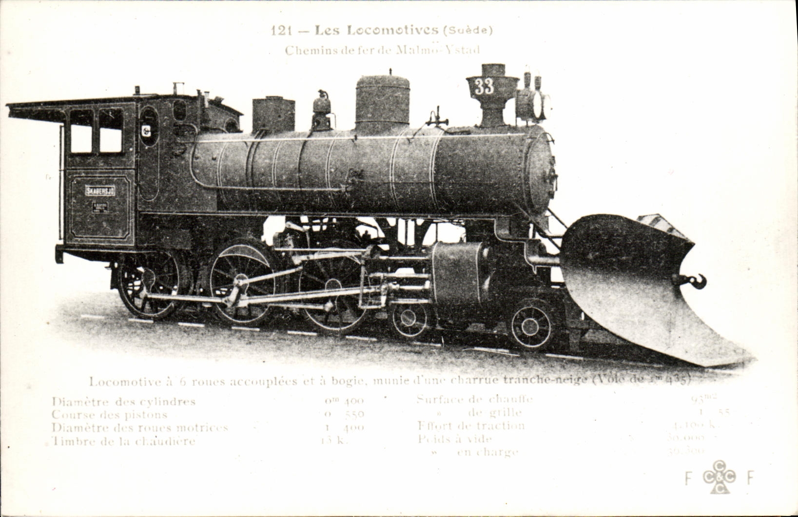 VINTAGE POSTCARD Train Engine has 6 wheels
