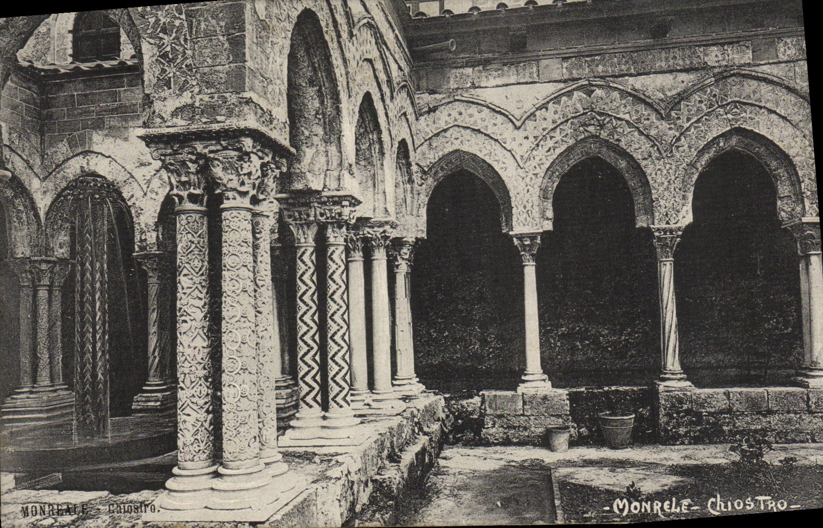 POSTAL Monrele Chiostro de la VENDIMIA