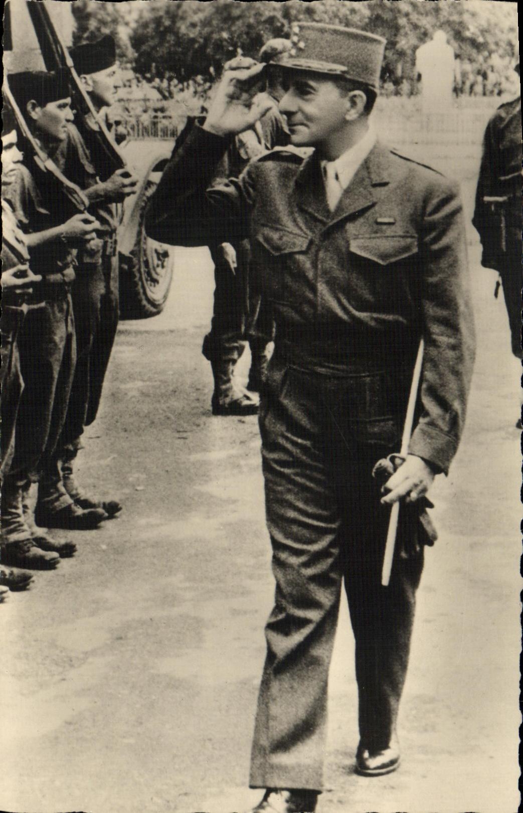 CPA General Delattre de Tassigny Militaria