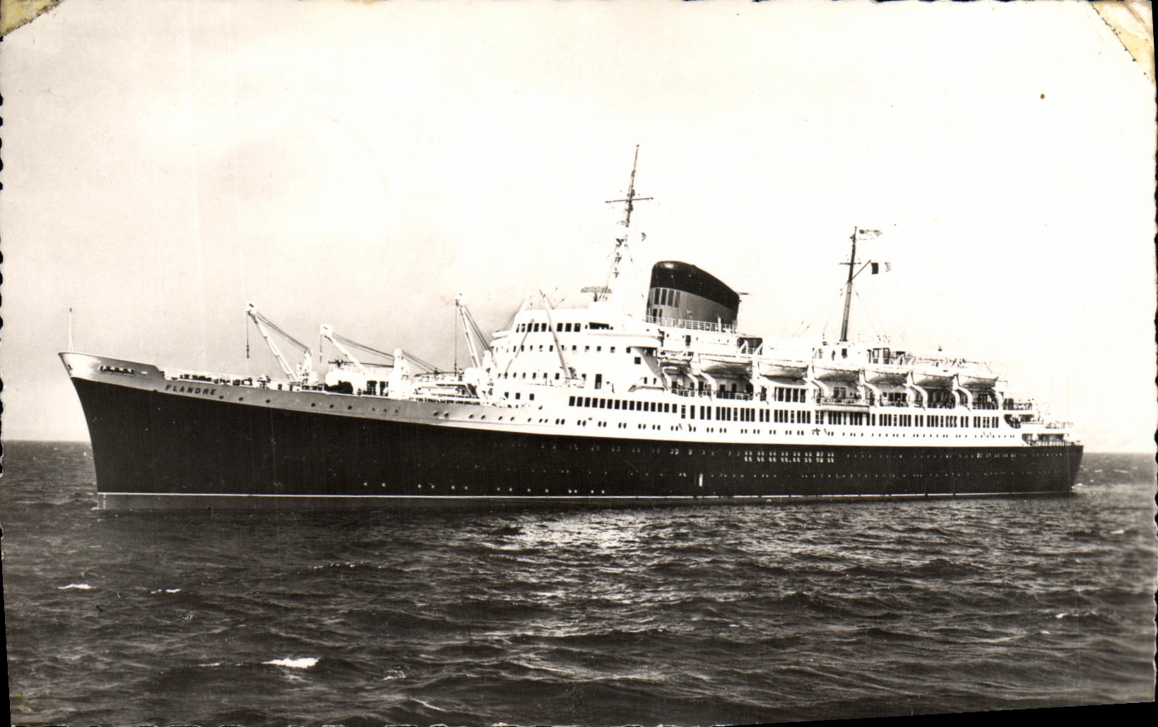 POSTAL MODERNA barco de Flandes