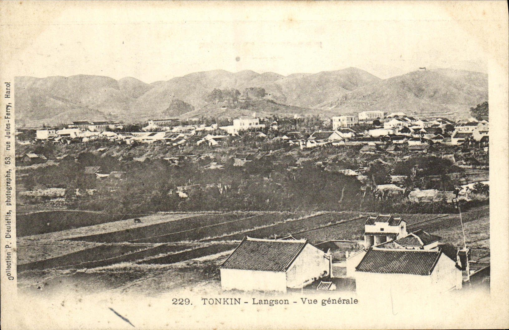 VINTAGE POSTCARD Tonkin Langson View