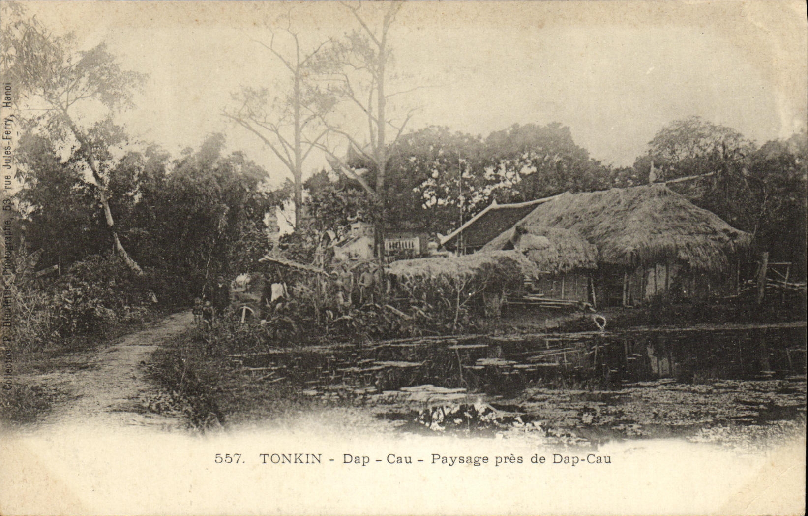 VINTAGE POSTCARD Tonkin Dap Cau Landscape close to Dap Cau
