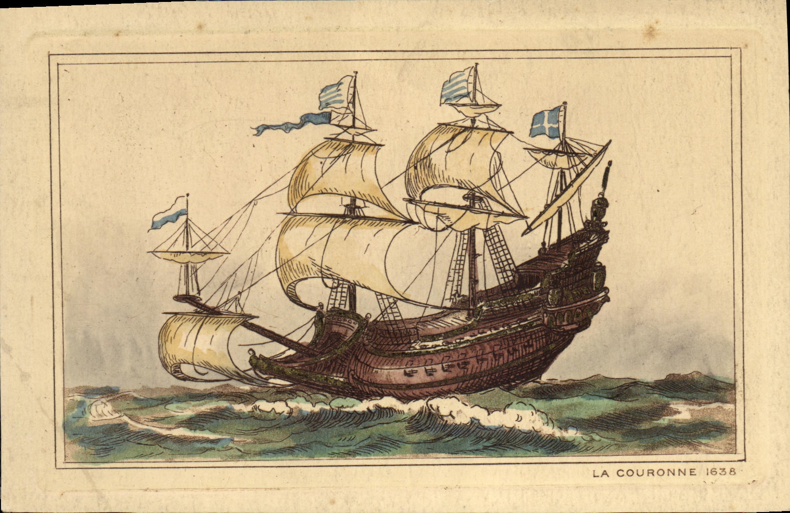 VINTAGE POSTCARD the Crown