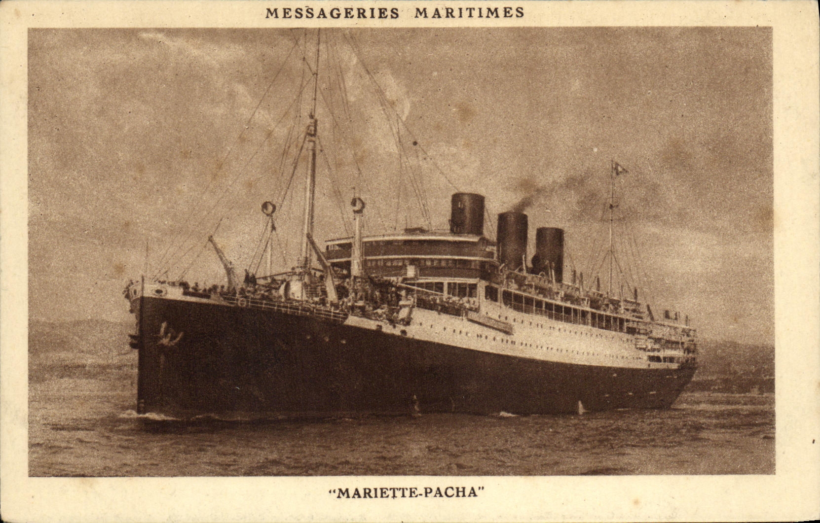 CPA Bateau Messageries Maritimes Mariette Pacha