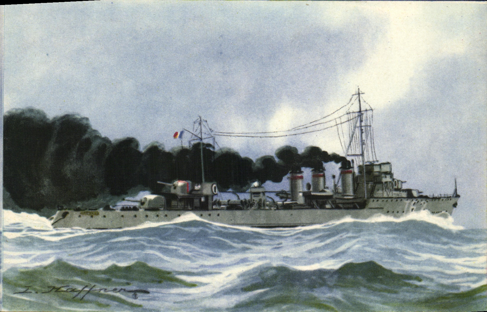 CPA Bateau Torpilleur Haffner