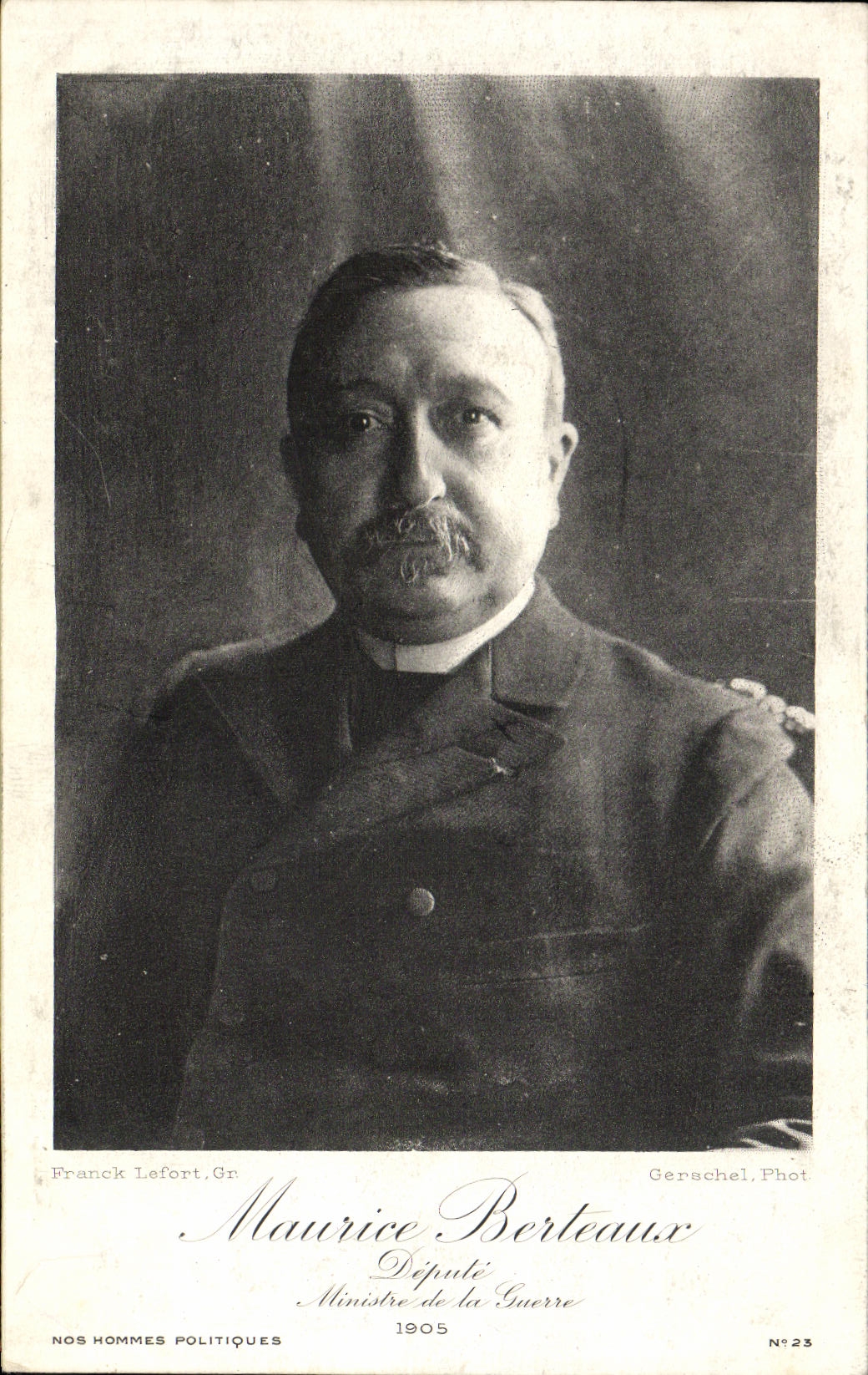 CPA Maurice Berteaux Depute Ministre de la guerre 1905
