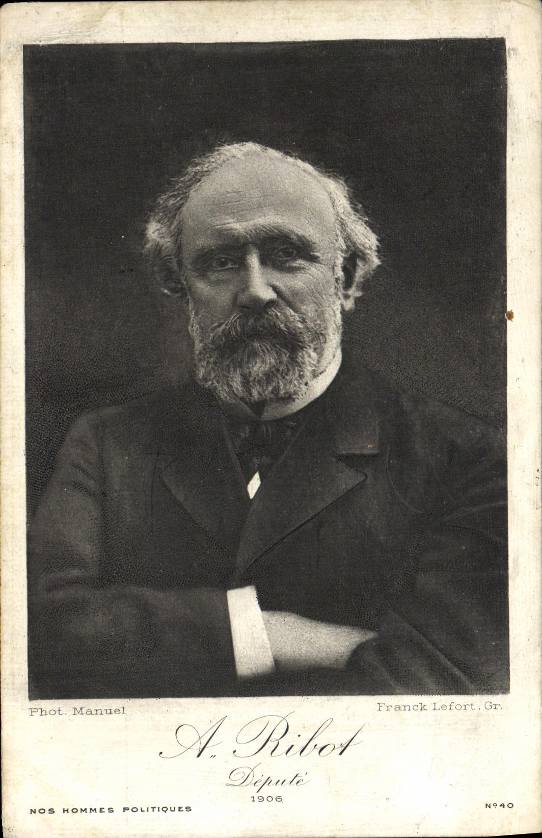 CPA A Ribot Depute 1906