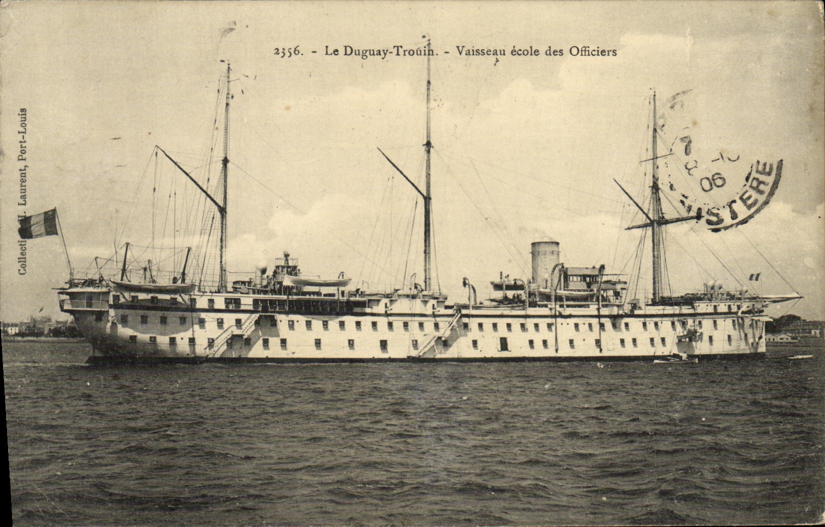 CPA Bateau Le Duguay Trouin Vaisseau Ecole des Officiers