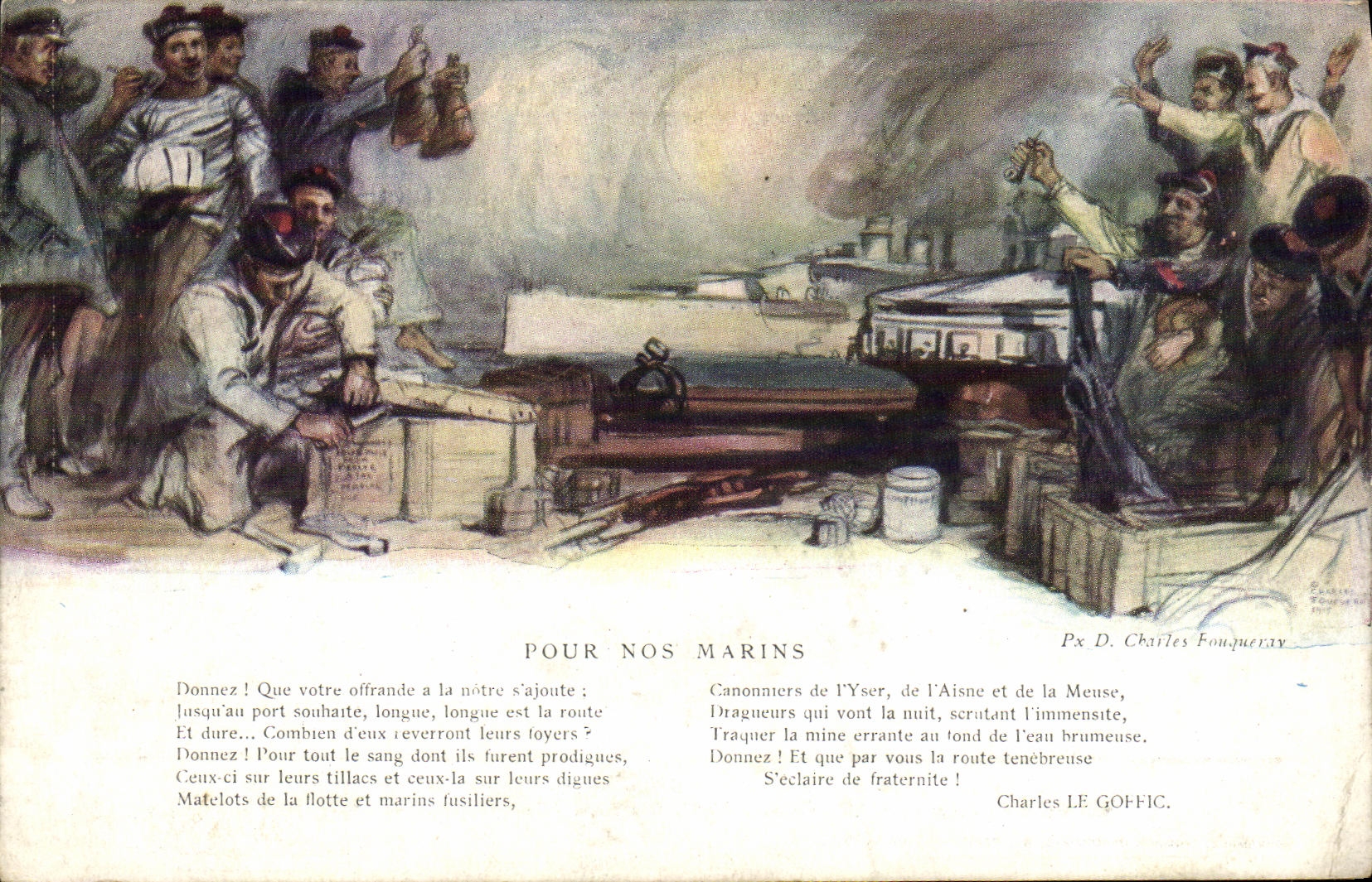 CPA Bateau Pour Nos Marins