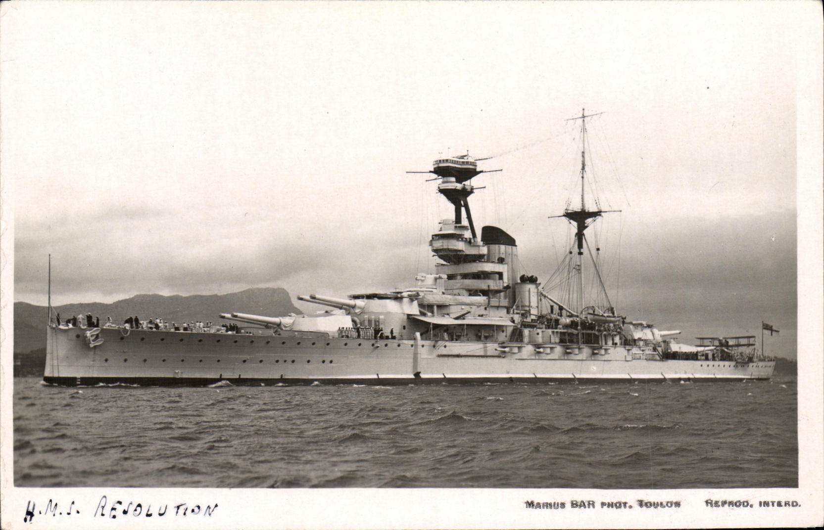 CPA Bateau HMS Resolution