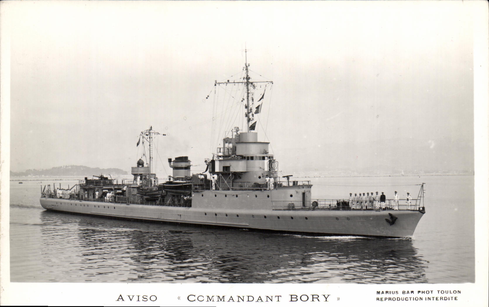 CPA Bateau Aviso Commandant Bory