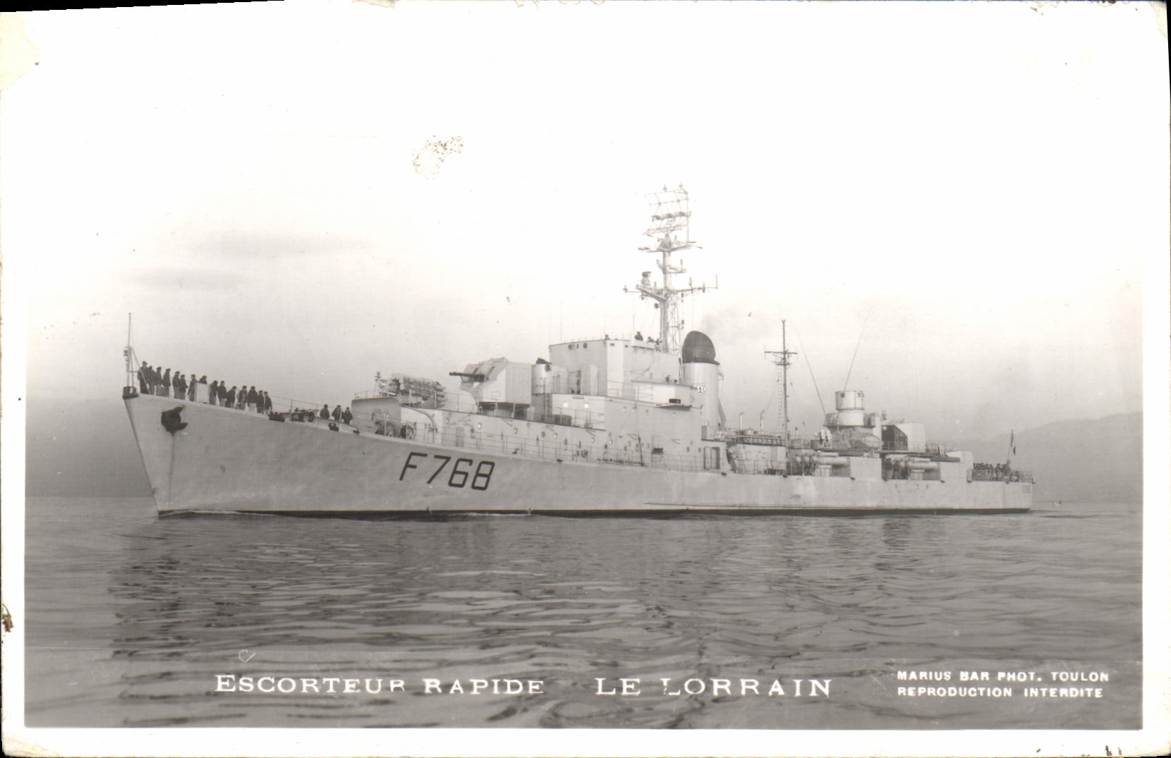 CPA Bateau Escorteur Rapide Le Lorrain