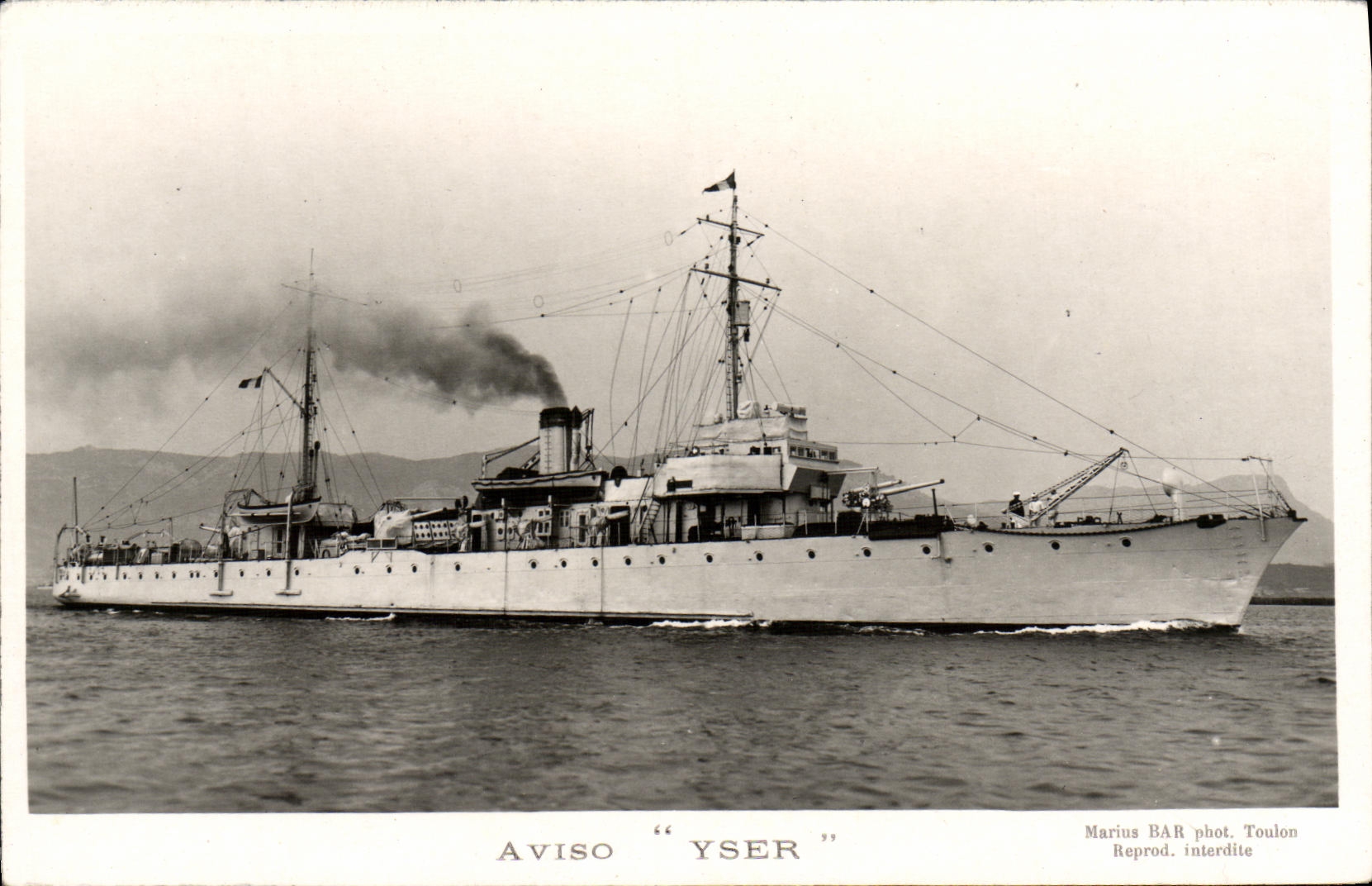 CPA Bateau Aviso Yser