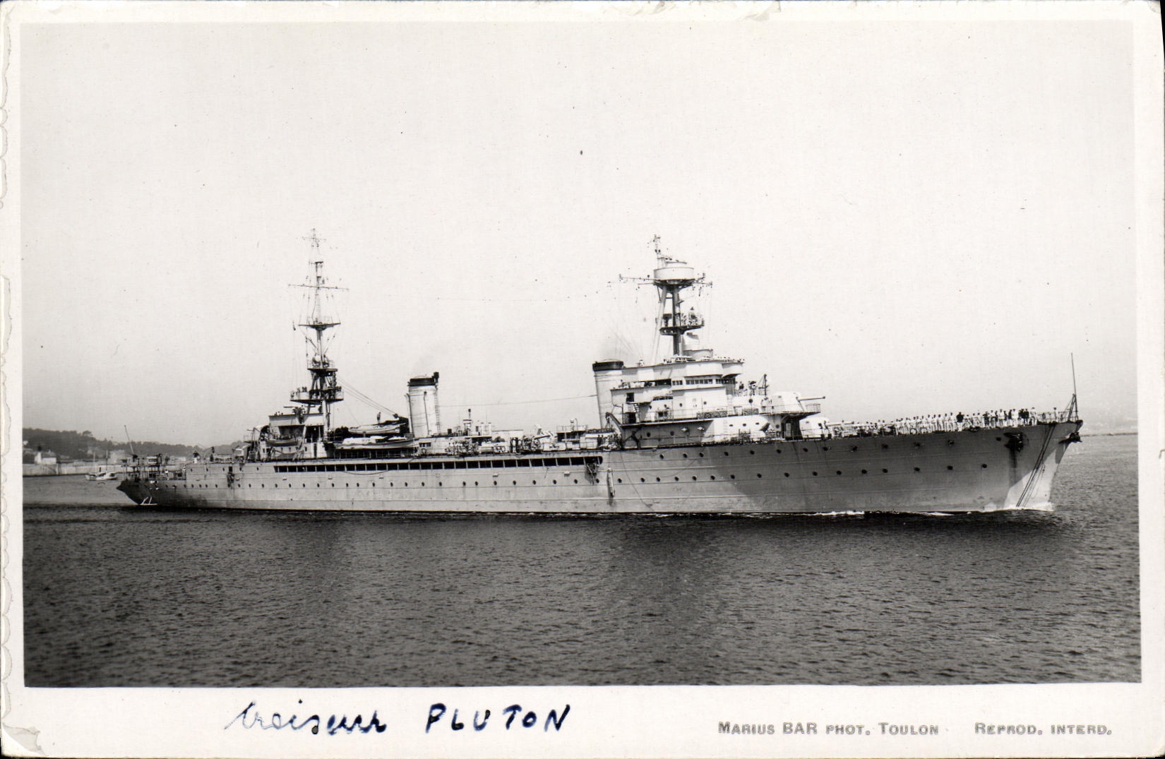 VINTAGE POSTCARD Boat Pluto Cruiser