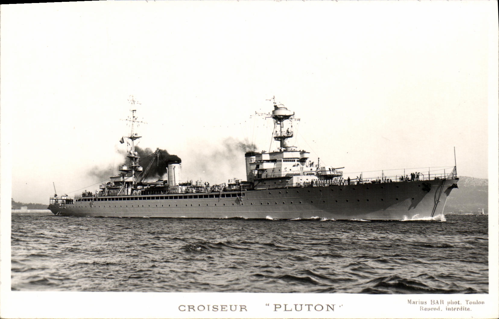 VINTAGE POSTCARD Boat Cruiser Pluto