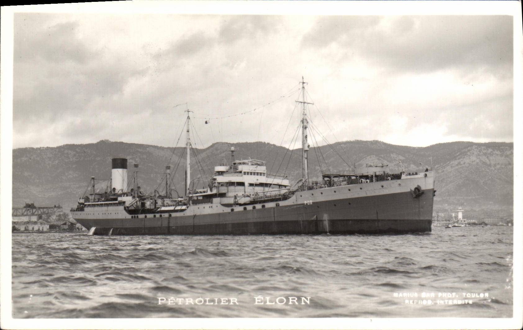 CPA Bateau Petrolier Elorn