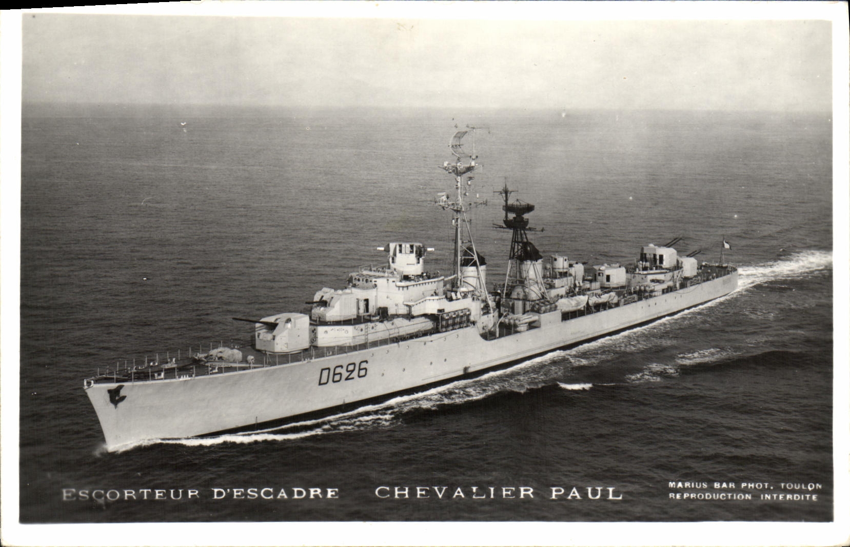CPA Bateau Escorteur D'Escadre Chevalier Paul