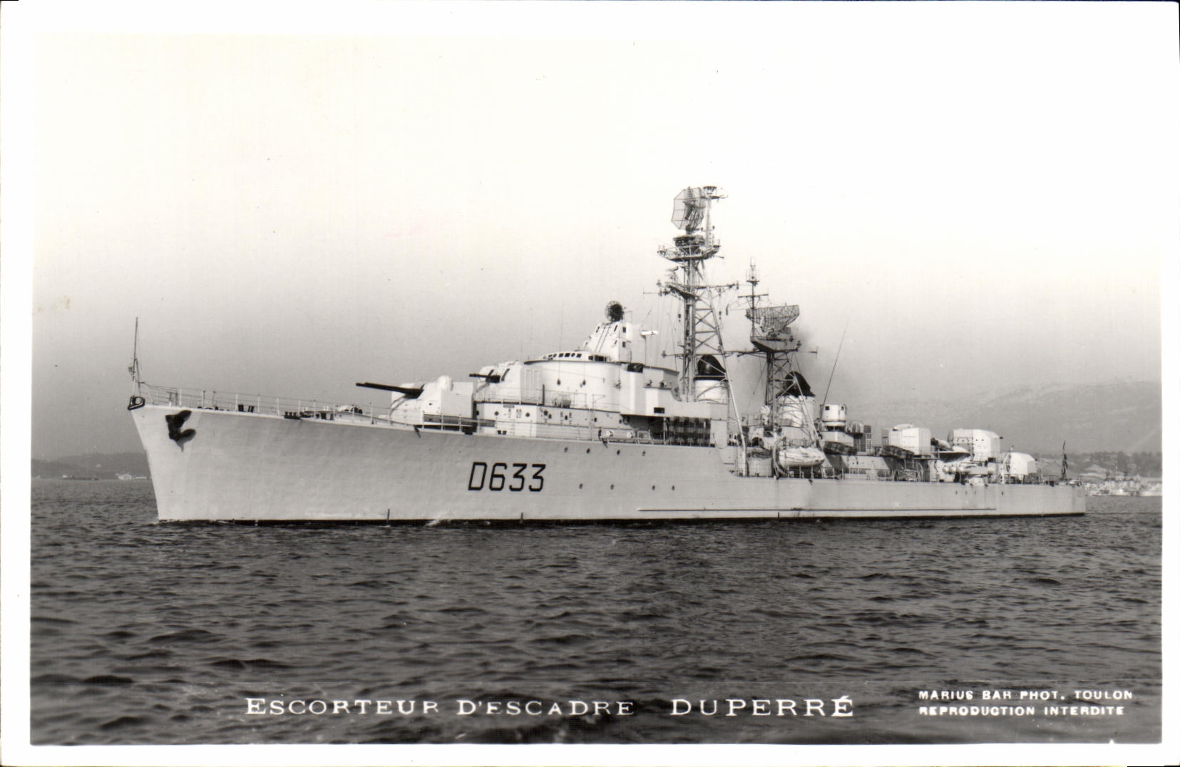 CPA Bateau Escorteur D'Escadre Duperre