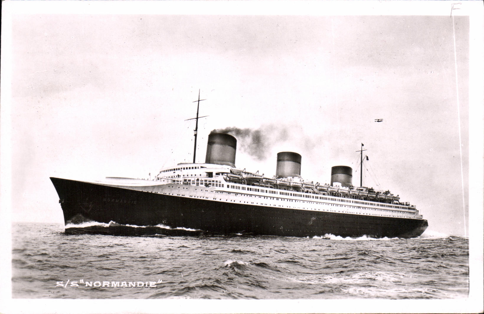 CPA Bateau Paquebot Normandie