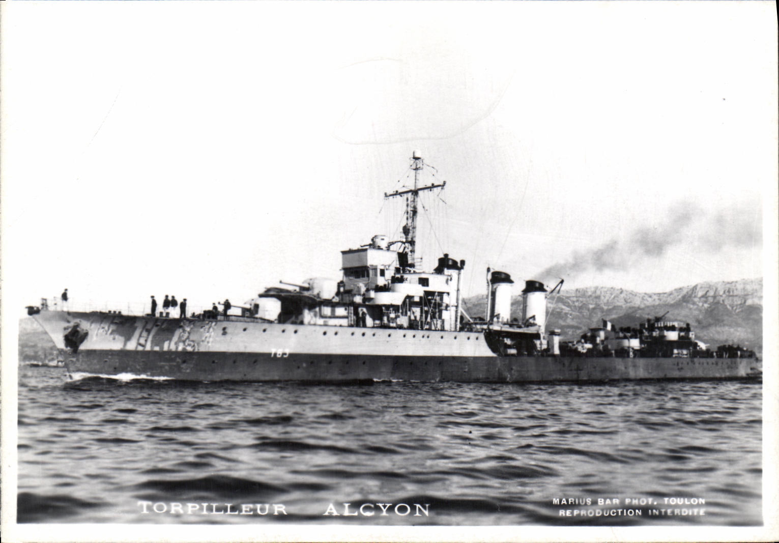 CPA Bateau Torpilleur Alcyon