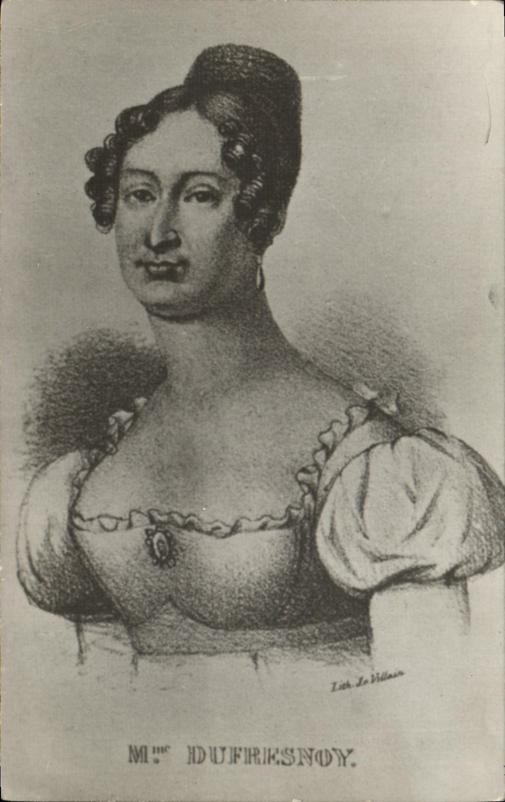 VINTAGE POSTCARD Mrs. Dufresnoy