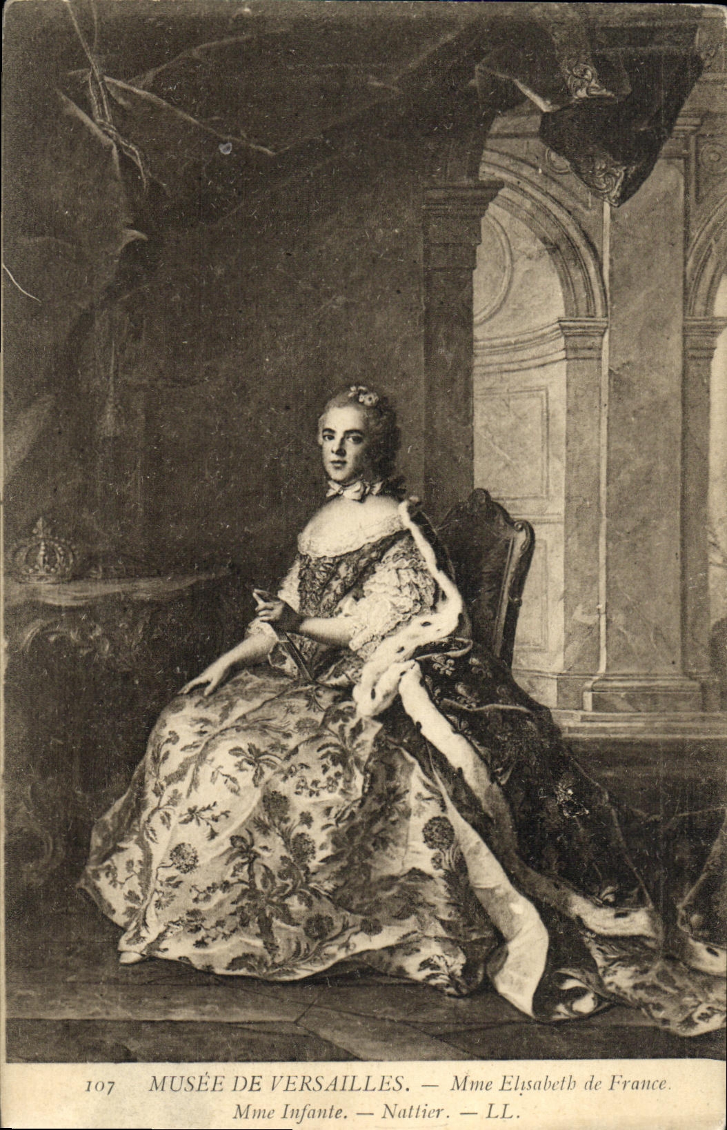 CPA Musee De Versailles Mme Elisabeth de France Mme Infante Nattier
