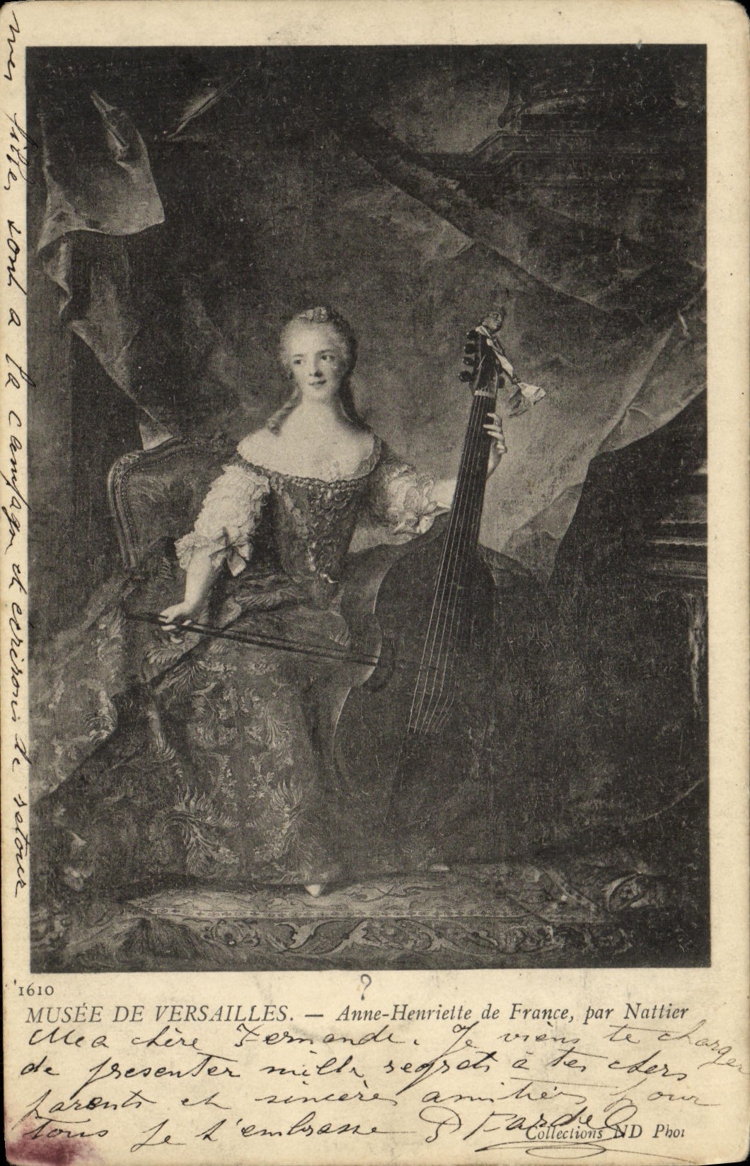 CPA Musee De Versailles Anne Henriette de France Par Nattier