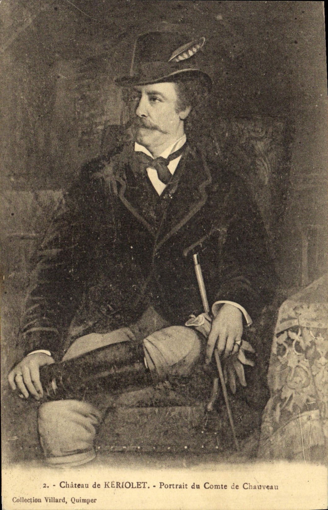 CPA Chateau de Keriolet Portrait du Comte de Chauveau