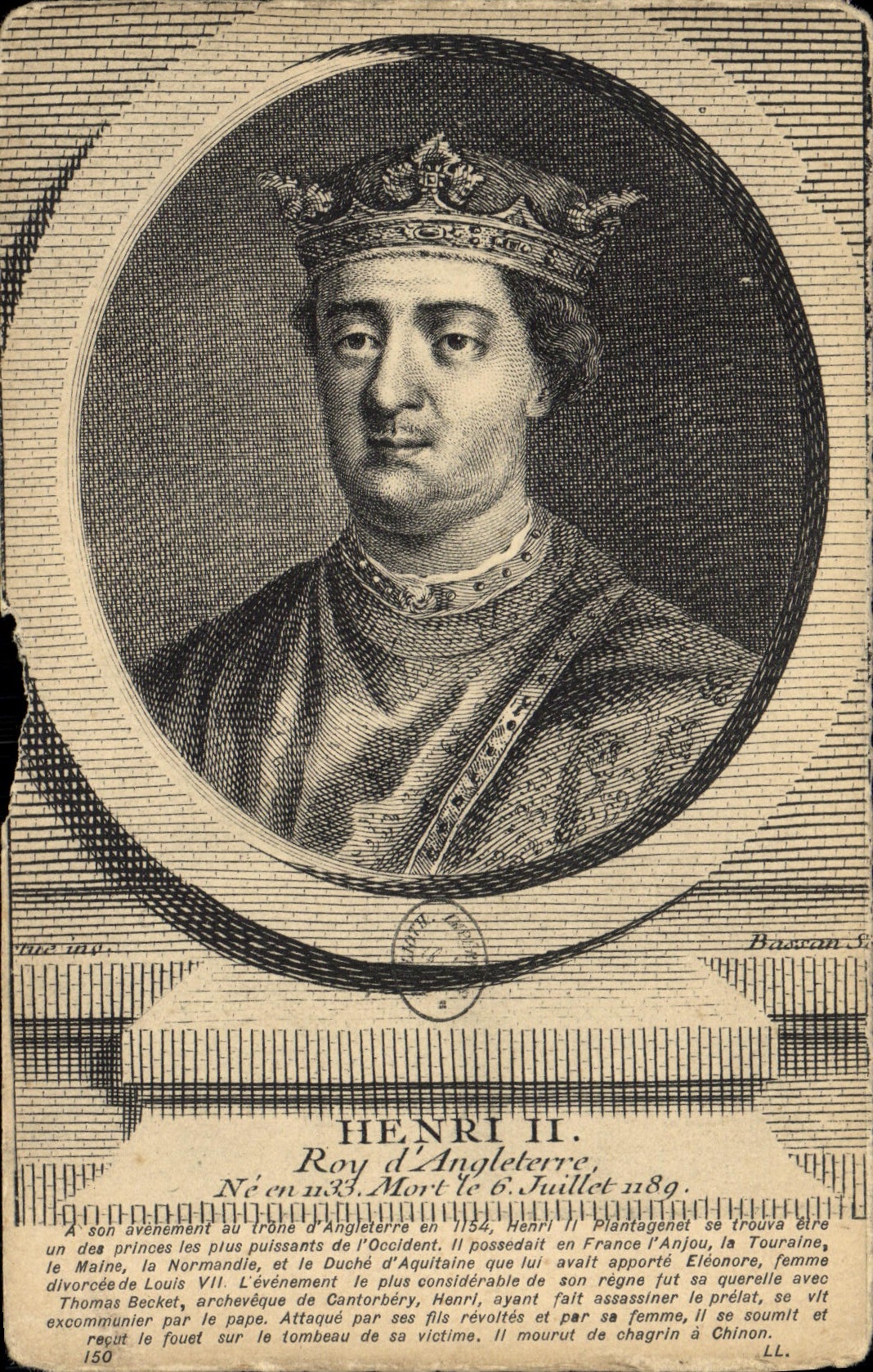 VINTAGE POSTCARD Henri Roy of England