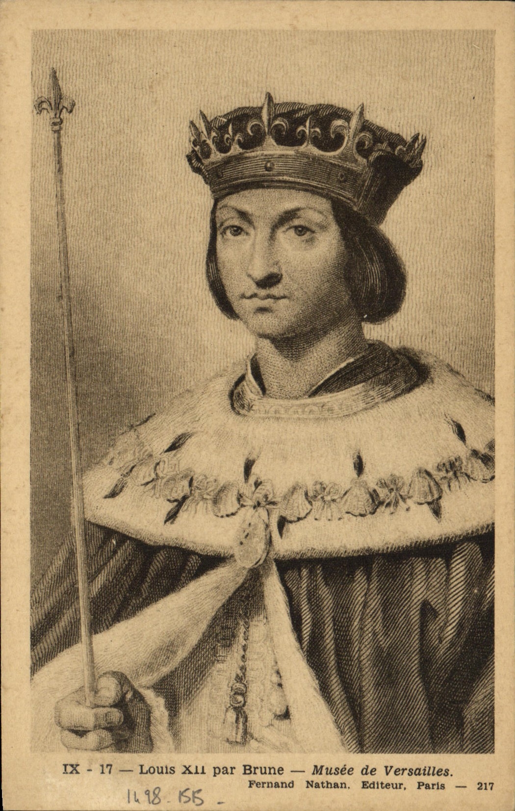 CPA Louis XII Par Brune Musee De Versailies Roi de France