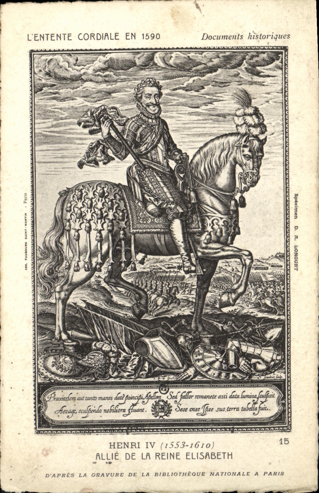 CPA Henri IV Allie De La Reine Elisabeth