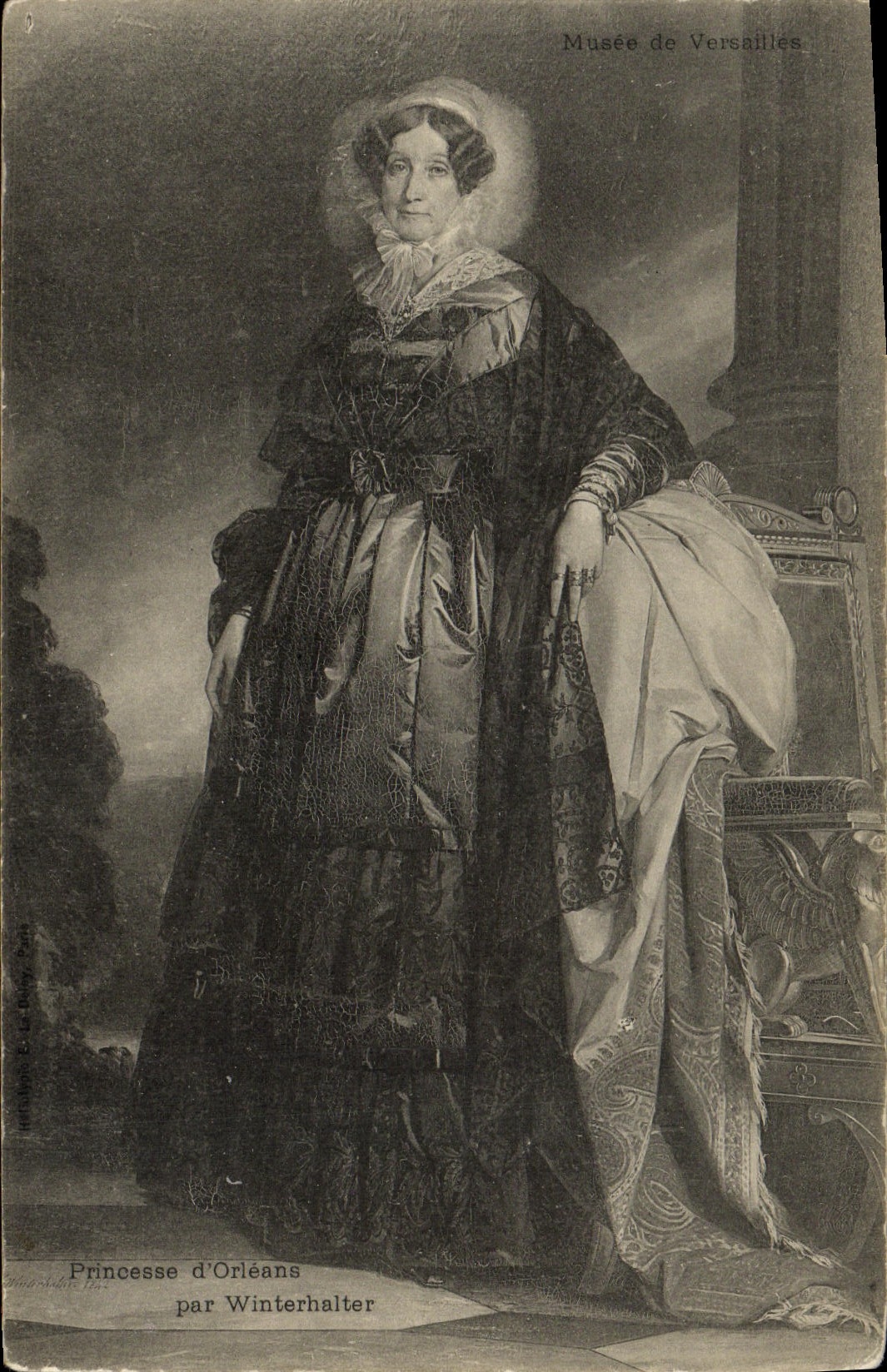 VINTAGE POSTCARD Princess of Orleans Winterhalter