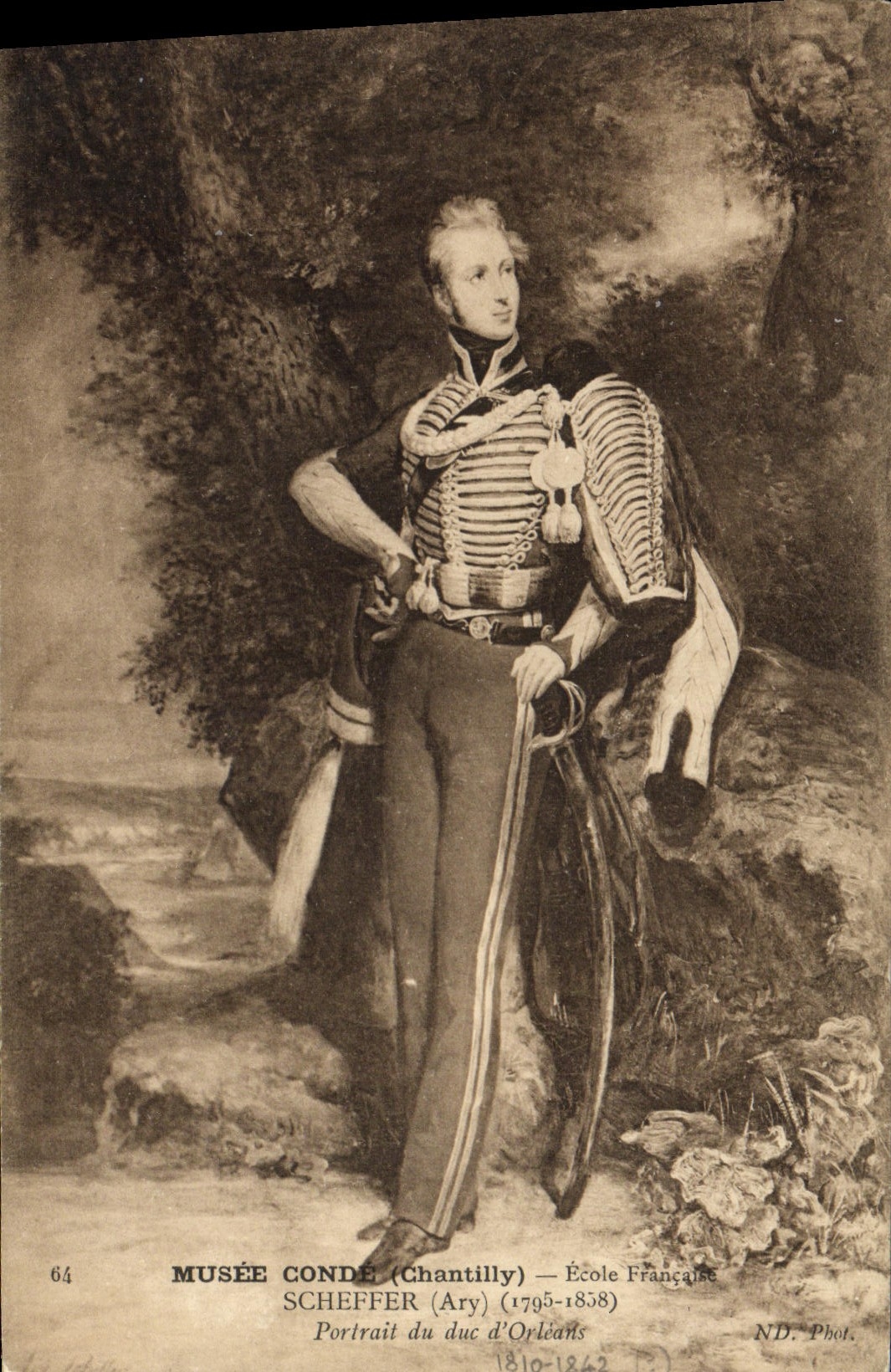 CPA Musee Conde Ecole Francaise Scheffer Portrait du duc d'Orleans