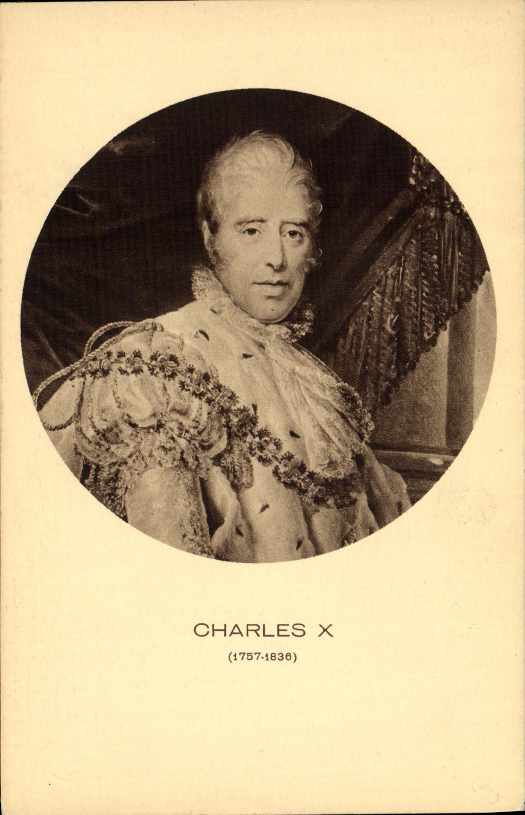 CPA Charles X Roi de France 