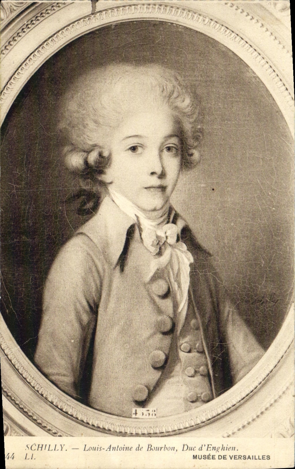 VINTAGE POSTCARD Schilly Louis Antoine Of Bourbon Due of Enghien Museum of Versailles