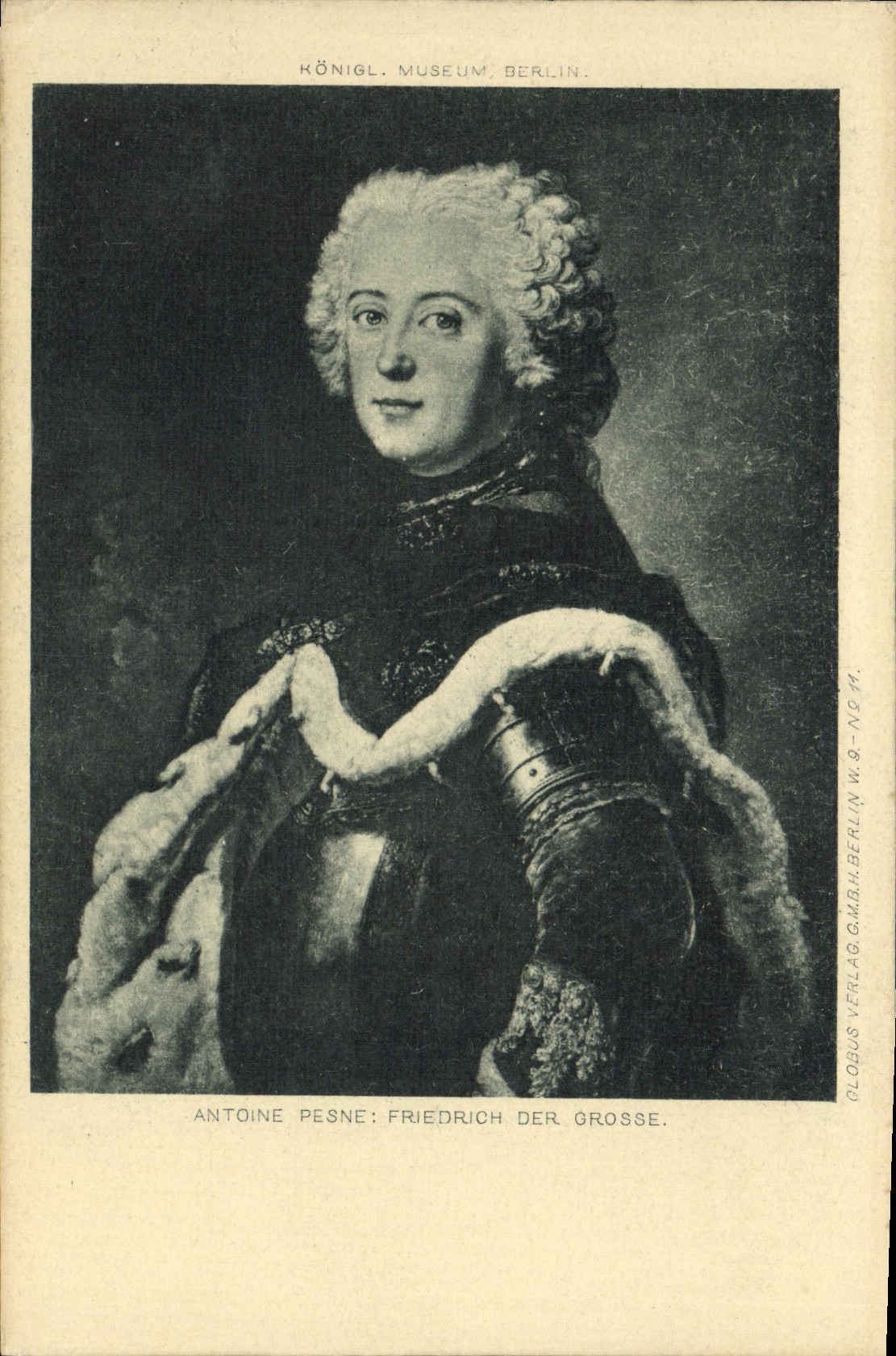 VINTAGE POSTCARD Antoine Pesne Friedrich DER Gross