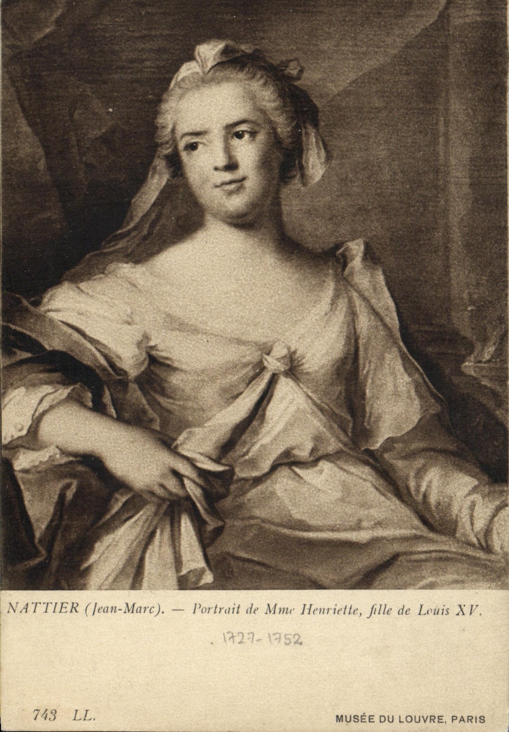 CPA Nattier Portrait de Mme Henriette Fille de Louis XV