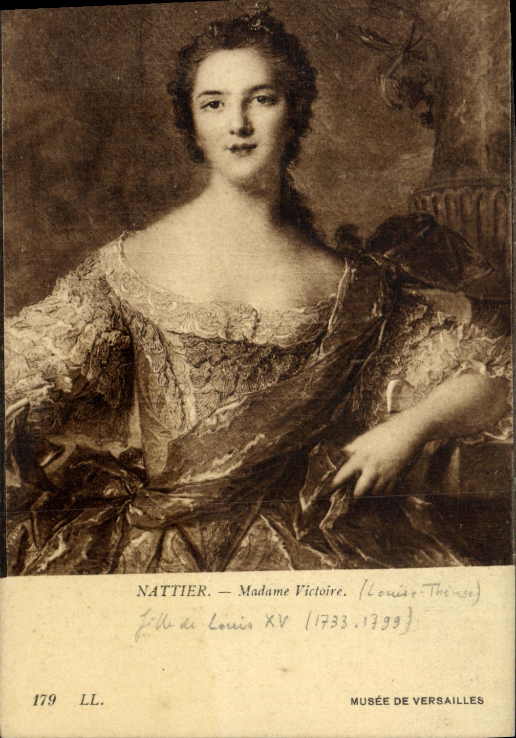 CPA Nattier MAdame Victoire Fille de Louis XV Musee de Versailles