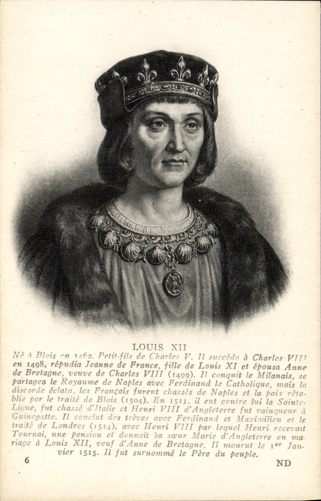 CPA Louis XII Petit fils de Charles V